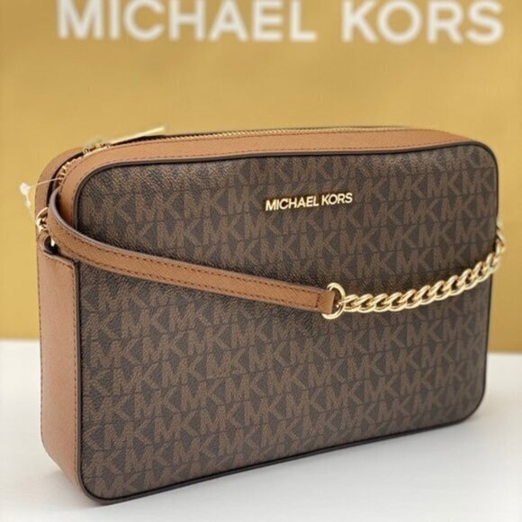 Michael Kors Handbags - Michael Kors Crossbody Bag Signature Brown